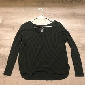 Soft & Sexy American Eagle R/B Dark green V-Neck